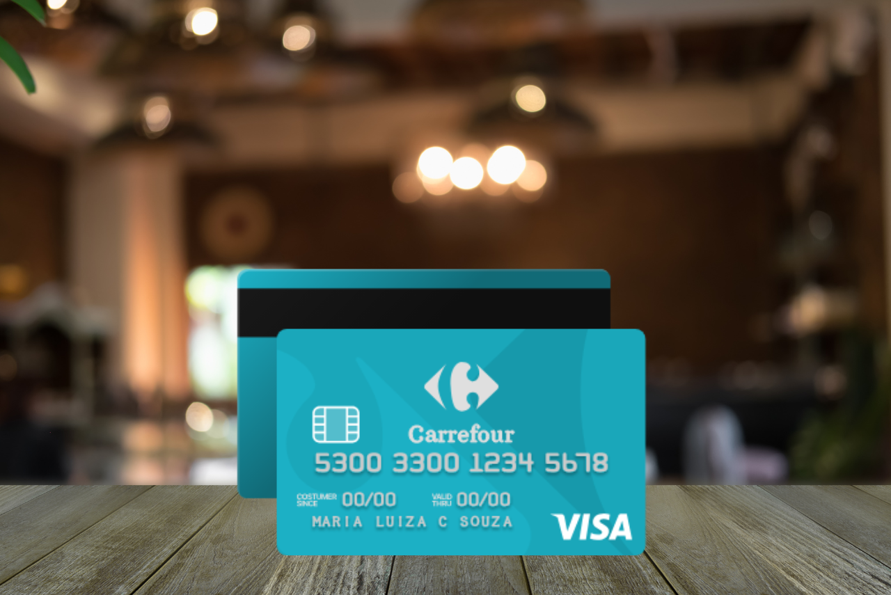Cartão De Crédito Carrefour Visa Internacional Easy Dinheiro 7879